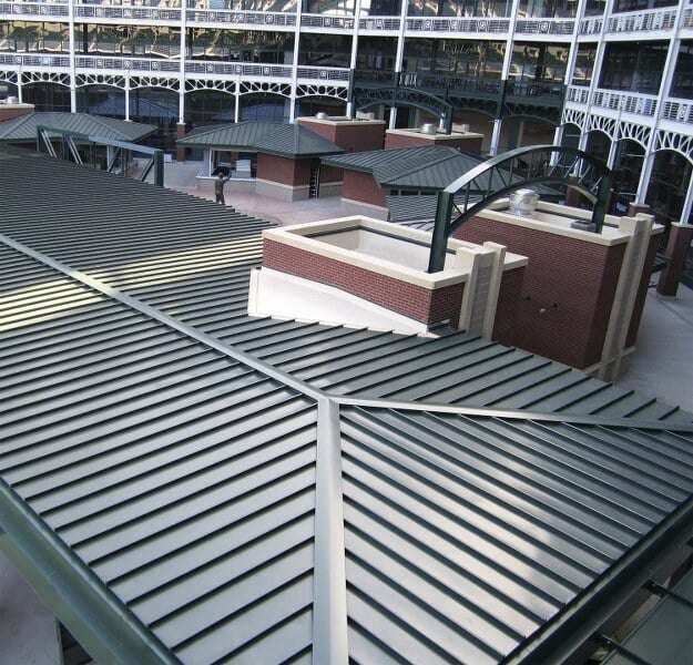138T & 238T Standing Seam System in Courtyard-1